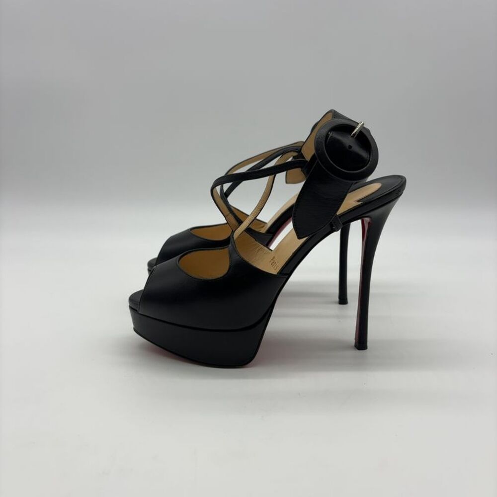 Christian Louboutin Platform Heels with Signature Red Sole - Picture 9 of 9